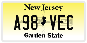 A98VEC  license plate in NJ