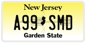A99SMD  license plate in NJ