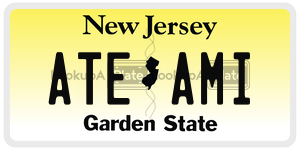 ATEAMI license plate in New Jersey