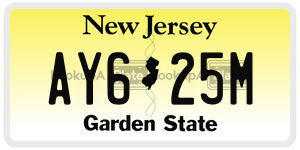 AY625M license plate in New Jersey