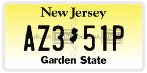 AZ351P  license plate in NJ