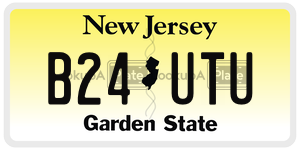 B24UTU  license plate in NJ
