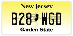 B28WGD  license plate in NJ