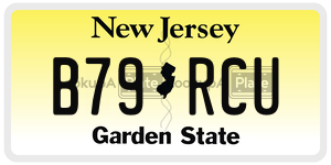 B79RCU  license plate in NJ