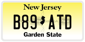 B89ATD  license plate in NJ