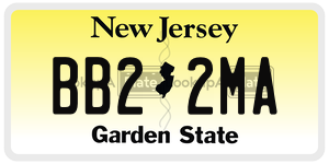 BB22MA  license plate in NJ
