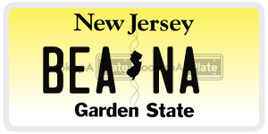 BEANA license plate in New Jersey