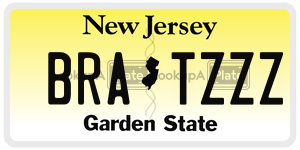 BRATZZZ  license plate in NJ