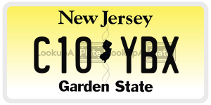 C10YBX  license plate in NJ