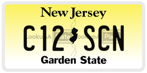C12SCN  license plate in NJ