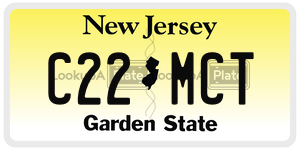 C22MCT  license plate in NJ