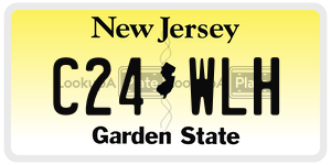 C24WLH  license plate in NJ