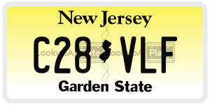 C28VLF license plate in New Jersey