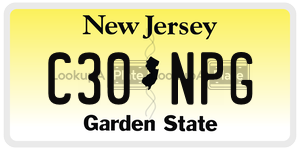 C30NPG license plate in New Jersey