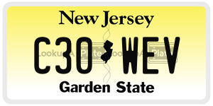 C30WEV license plate in New Jersey