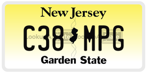 C38MPG  license plate in NJ