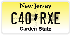 C40RXE  license plate in NJ