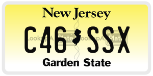 C46SSX license plate in New Jersey