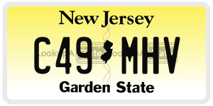 C49MHV  license plate in NJ