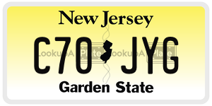 C70JYG license plate in New Jersey
