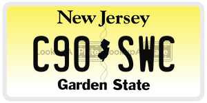 C90SWC  license plate in NJ