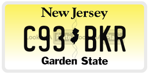 C93BKR license plate in New Jersey