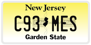C93MES  license plate in NJ