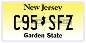 C95SFZ  license plate in NJ