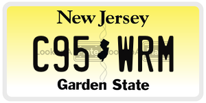 C95WRM  license plate in NJ