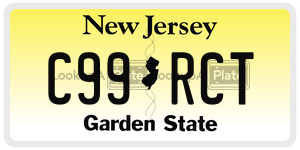 C99RCT license plate in New Jersey