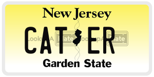 CATER license plate in New Jersey