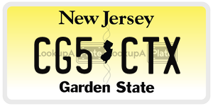 CG5CTX license plate in New Jersey