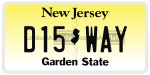 D15WAY  license plate in NJ