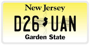 D26UAN  license plate in NJ