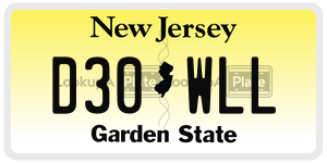 D30WLL  license plate in NJ