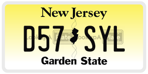 D57SYL  license plate in NJ