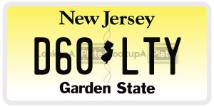 D60LTY  license plate in NJ