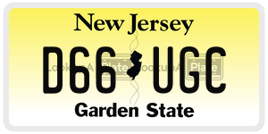 D66UGC  license plate in NJ