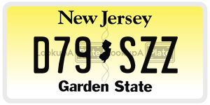 D79SZZ license plate in New Jersey