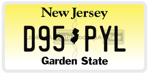 D95PYL  license plate in NJ