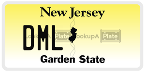 DML  license plate in NJ