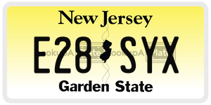 E28SYX  license plate in NJ