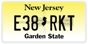 E38RKT  license plate in NJ