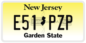 E51PZP  license plate in NJ