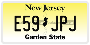 E59JPJ  license plate in NJ