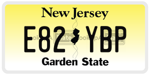 E82YBP license plate in New Jersey