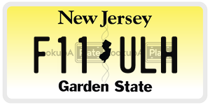 F11ULH license plate in New Jersey