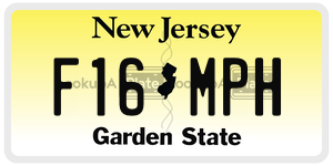 F16MPH license plate in New Jersey