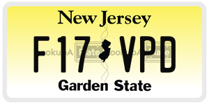 F17VPD license plate in New Jersey