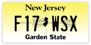 F17WSX  license plate in NJ